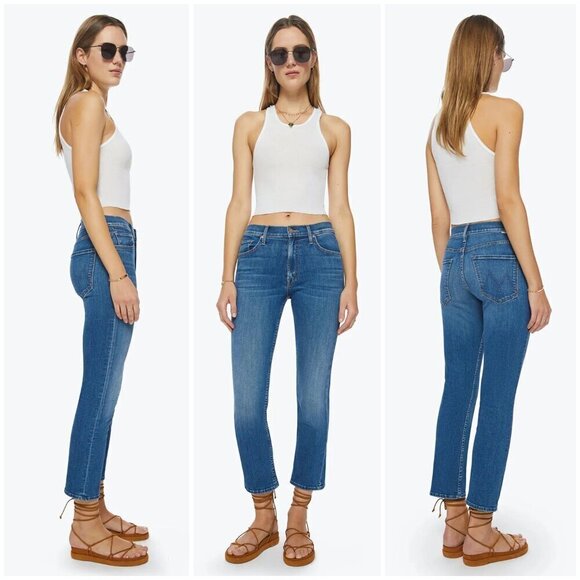 💕MOTHER💕 The Mid Rise Rider Ankle Jeans ~ Right On 27 NWT - Picture 1 of 16